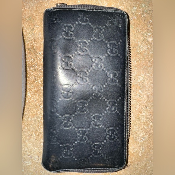 Authentic Vintage Gucci black wallet and brown card holder …. Great for projects - Picture 16 of 16